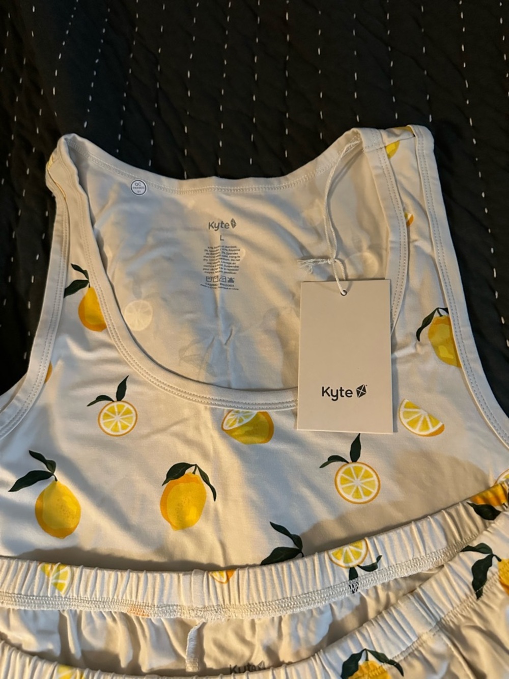 Kyte BABY Woman’s tank set in Lemon
